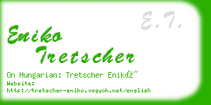 eniko tretscher business card